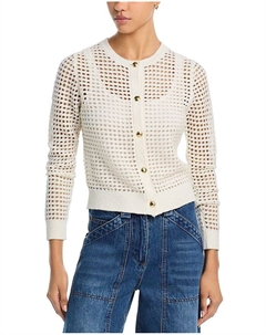 Кардиган Ezra с открытой вязкой, белый Rag & bone