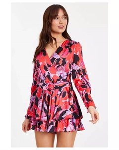 Женский комбинезон с длинными рукавами и запахом, мультиколор Quiz