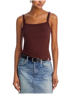 Свободная майка с квадратным вырезом Slub, коричневый Rag & bone