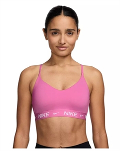 Женский спортивный бюстгальтер Indy Light-Support с мягкими вставками, розовый Nike