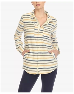 Женская фланелевая рубашка в клетку, желтый White mark