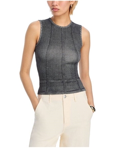 Майка с рубчиком Miramar, серый Rag & bone