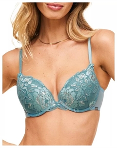 Женский бюстгальтер Jaya Push Up Plunge с эффектом пуш-ап, синий Adore me