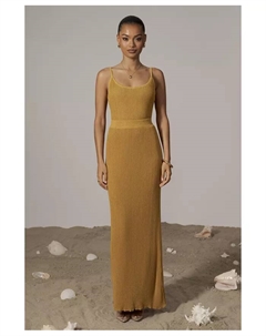 Женский комплект с юбкой Serena в рубчик, желтый Jluxlabel