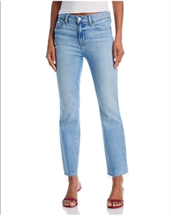 Джинсы Cindy с рваным краем, потертые, цвет In Tune, синий Paige