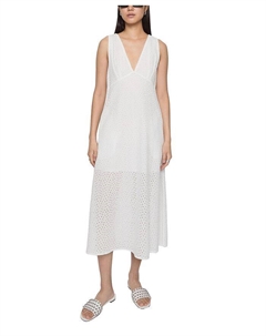 Платье Naya с ажурными вставками, белый Rebecca minkoff