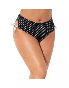 Женские трусы на высокой талии с бантом, белый Swimsuits for all