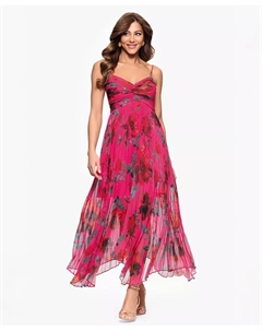 Женское платье с принтом и бретелями-спагетти Sweetheart, розовый Xscape