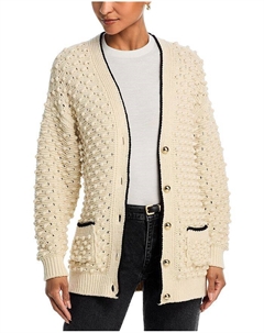 Кардиган с пайетками Bauble, слоновая кость/кремовый Frame