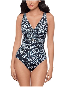 Купальник цельный Adorn Bella One Piece, черный Miraclesuit