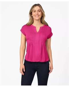 Женская футболка с вышивкой стразами Henley, зеленый Cable & gauge