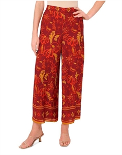 Широкие брюки на резинке, красный Vince camuto