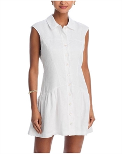 Льняное платье Day Dress, белый Frame