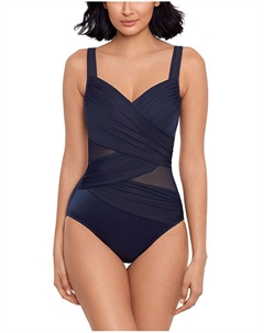Сетчатый купальник Madero One Piece, синий Miraclesuit