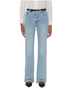 Стрейч-джинсы с высокой посадкой и расклешенными штанинами Arrow, синий Frame