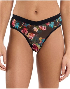 Сетчатые стринги с высокой посадкой, коричневый Hanky panky