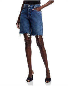 Джинсовые шорты с потертостями Leisure, синий Frame