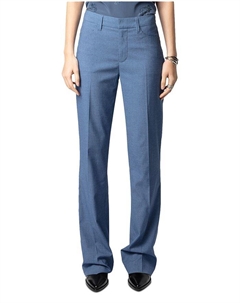 Брюки с расклешенным низом Pistol, синий Zadig&voltaire