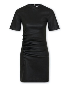 Кожаное мини-платье, черный Rabanne
