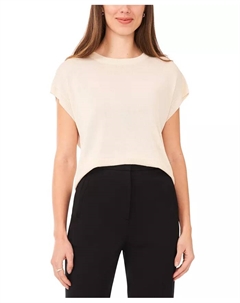 Женский свитер с коротким рукавом и спущенным плечом, коричневый Vince camuto