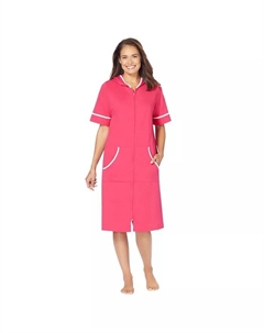 Женский короткий халат из французского махрового полотна, розовый Dreams & co.