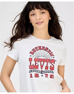 Женская хлопковая футболка Perfect Graphic Logo, розовый Levi's®