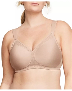 Бюстгальтер без косточек Full Figure Plus Size MagicLift Wirefree T-Shirt Bra 1080, коричневый Glamorise