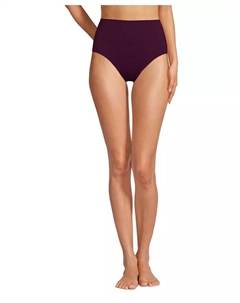 Женские высокие бикини-трусы Pinchless без боковых швов, фиолетовый Lands' end
