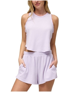 Пижамный комплект "Kickback" с майкой и шортами, фиолетовый Honeydew