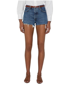 Шорты с высокой посадкой The Dare в цвете Habit, синий Frame