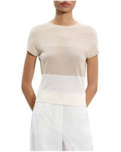 Футболка из мериносовой шерсти, коричневый/бежевый Theory