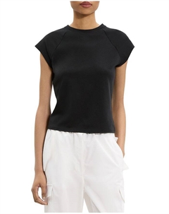 Футболка с рукавом реглан и коротким рукавом, черный Theory