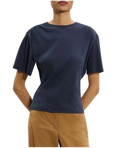 Футболка с защипами, синий Theory