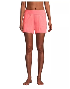 Женские плавательные шорты Smoothing длиной 3", розовый Lands' end