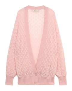 Фактурный кардиган, розовый Blumarine