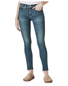 Женские джинсы Ava Mid-Rise с потертостями, синий Lucky brand