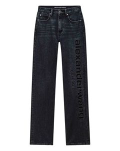 Джинсы с логотипом, серый Alexander wang