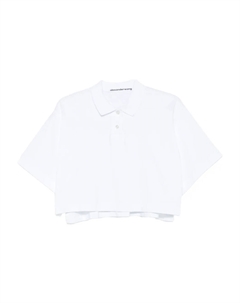 Рубашка-поло с коротким рукавом, белый Alexander wang