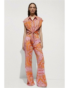 Брюки, розовый Mango