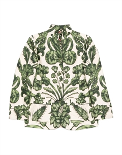 Шелковая рубашка с цветочным принтом FRS For Restless Sleepers, зеленый F.r.s for restless sleepers