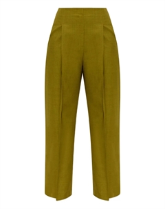 Брюки со складками, зеленый Theory