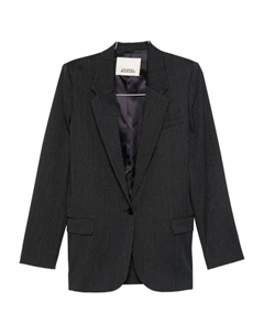 Однобортный пиджак в тонкую полоску, синий Isabel marant