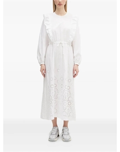 Платье миди с оборками APC Ginger, белый A.p.c.