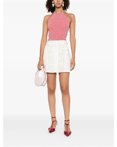 Мини-юбка с оборками, белый Msgm