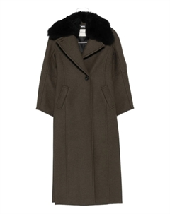 Однобортное пальто, зеленый Blumarine