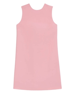 Платье-трапеция длины мини без рукавов, розовый Hugo