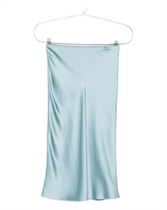 Юбка из атласа с косым кроем, синий Herno