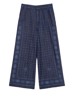 Брюки с принтом, синий Weekend max mara