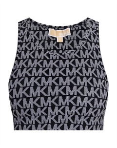 Топ-борцовка с принтом логотипа, черный Michael michael kors