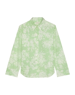 Рубашка с цветочным принтом, зеленый Marc o'polo